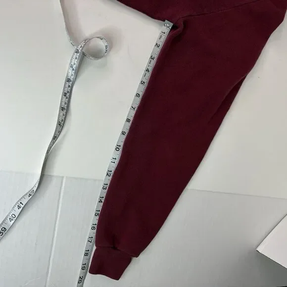 Vintage 1980s Jerzees By Russell Crewneck Sweatshirt Large Red/maroon, Blank USA - Picture 7 of 7